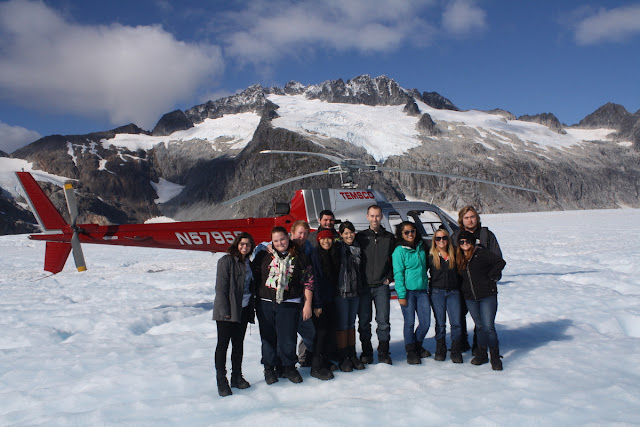 Del Sol Juneau team on Mendenhall Glacier