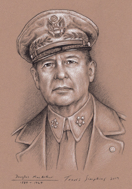Douglas MacArthur, 33°. United States Army General. WWII. Freemason. by Travis Simpkins