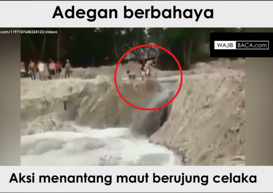 Tragis! Aksi Pemuda Menantang Derasnya Air Berujung Maut