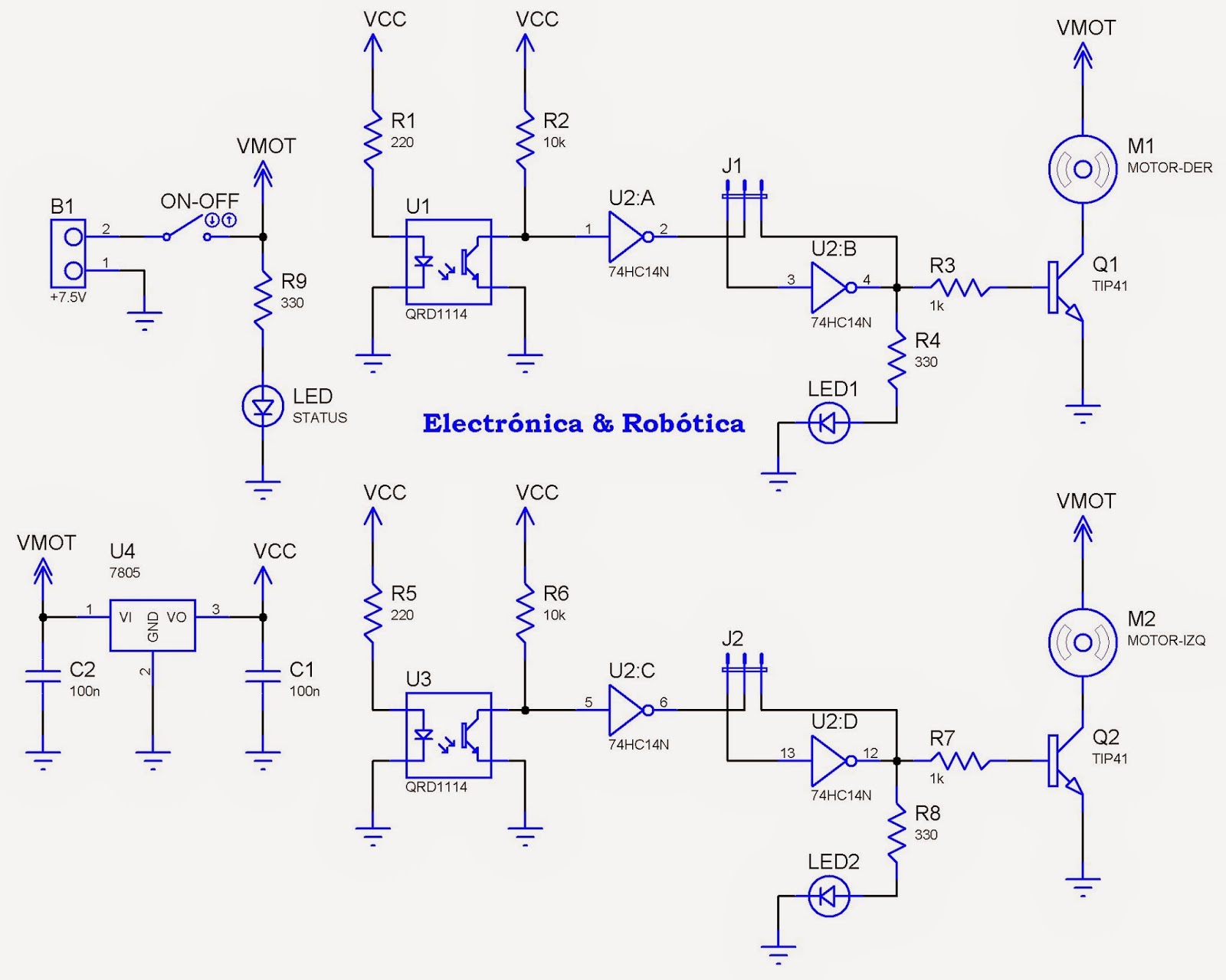 Robot seguidor de líneas (Básico)