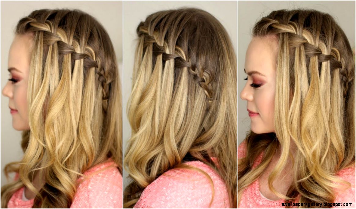 How to do a Waterfall Braid   YouTube