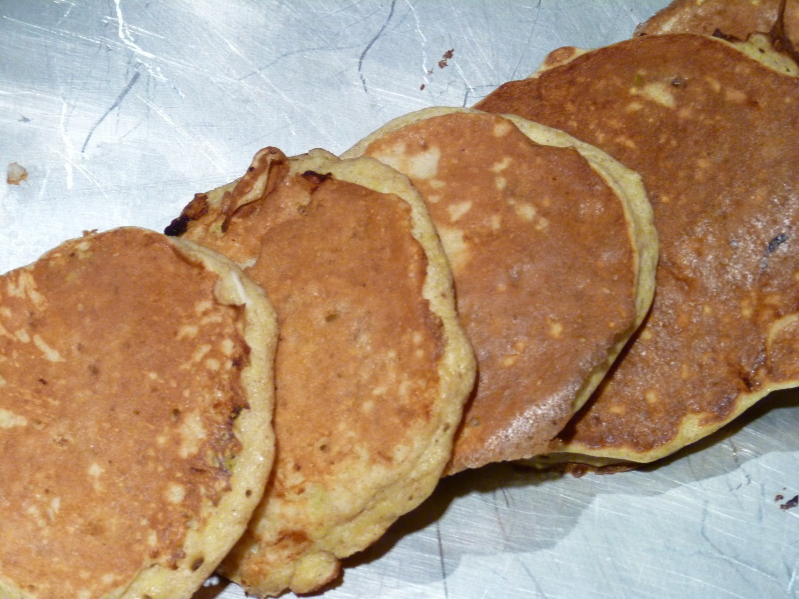 A Happy Taste! Cottage Cheese & Apple Pancakes