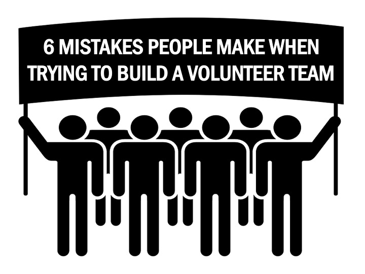 Volunteer. People mistakes. People make mistakes