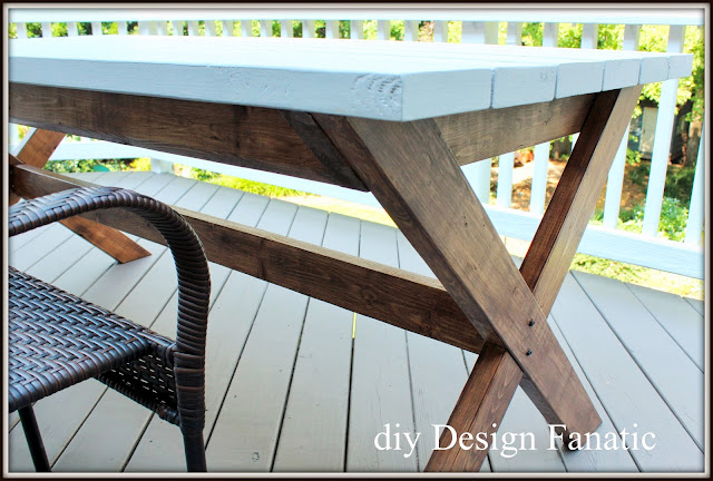 diy picnic table , farmhouse, cottage, deck, build a picnic table, diy design fanatic.com , Pottery Barn Inspired 