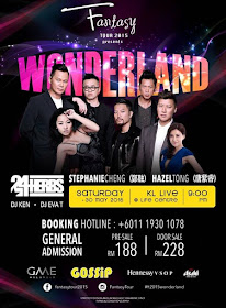 Fantasy Tour 2015, Wonderland Party, KL Live, Life Centre, 23Herbs, Stephanie Cheng, HAzel Tong, DJ Ken, GME Malaysia, Gossip