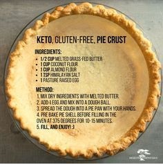 Gluten Free Pie Crust Recipe