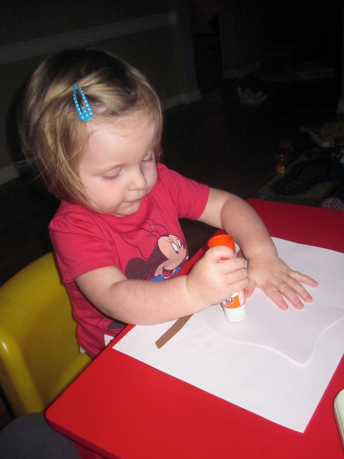 Giggles and Glue sticks....sisters learning together. Little Hoot