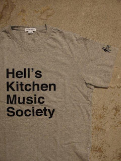 EG WORKADAY × SUNRISE MARKET 別注 "Hell's Kitchen Music Society Print T-Shirt - Grey/Black"