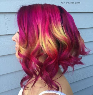 แบบสีผม Magenta แบบสีผม Magenta
