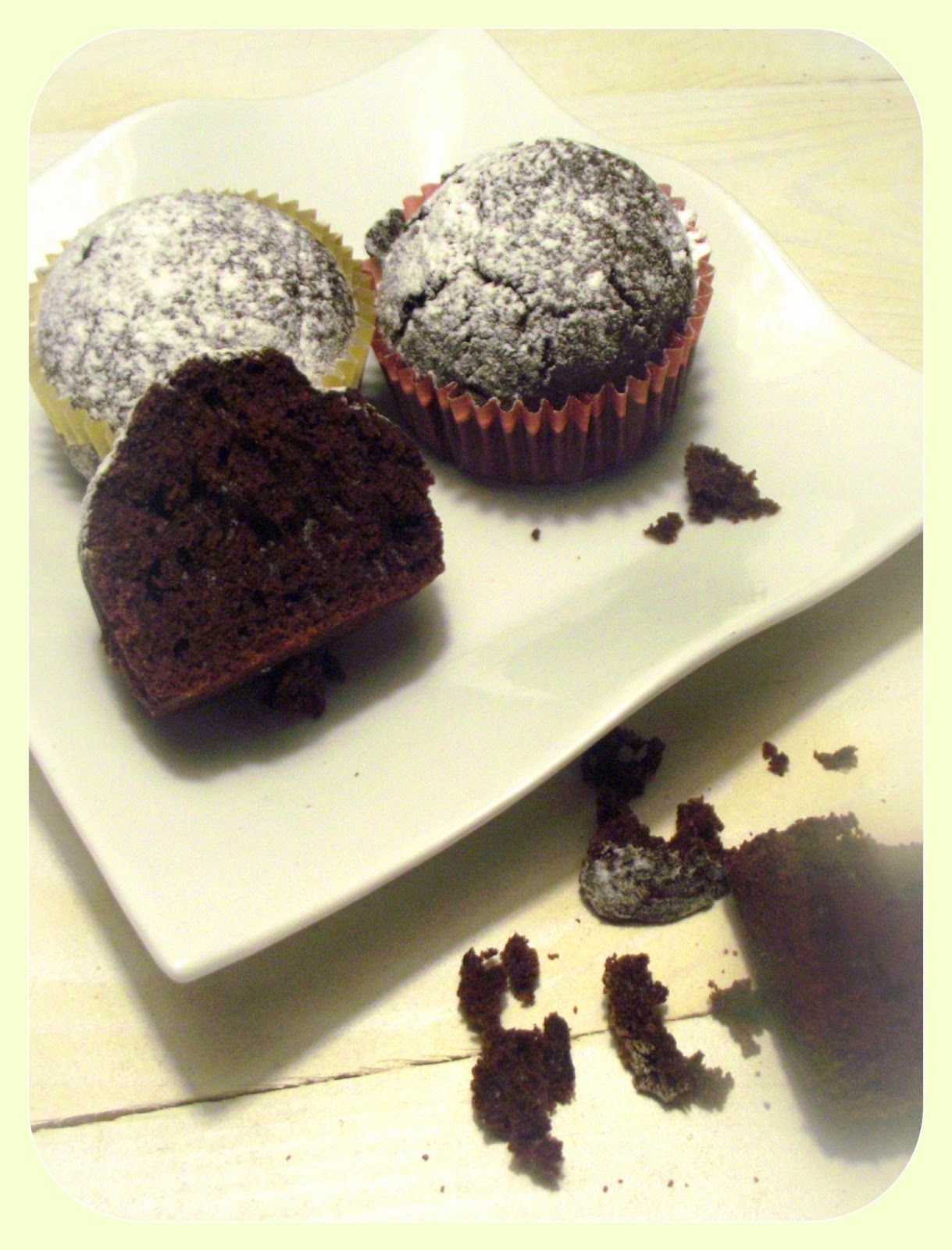 i muffins al cacao e acqua calda e ho allagato i ragazzini