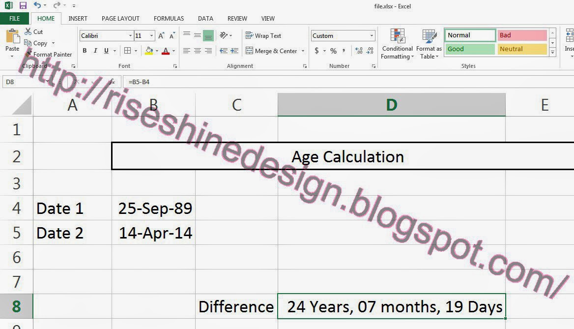 How To Calculate Age In Excel In Mm/yyyy Haiper