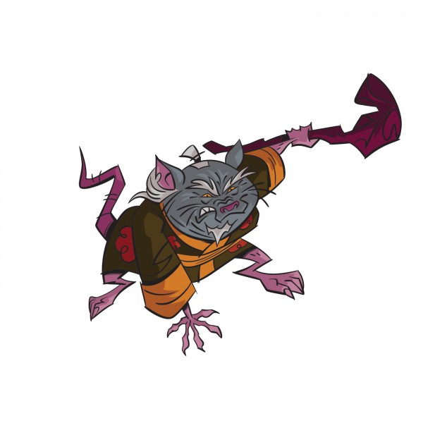 Splinter en la versión más fea que se recuerda XD