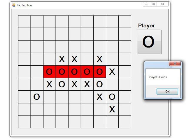 Develop Tic Tac Toe puzzle bigger version using C#