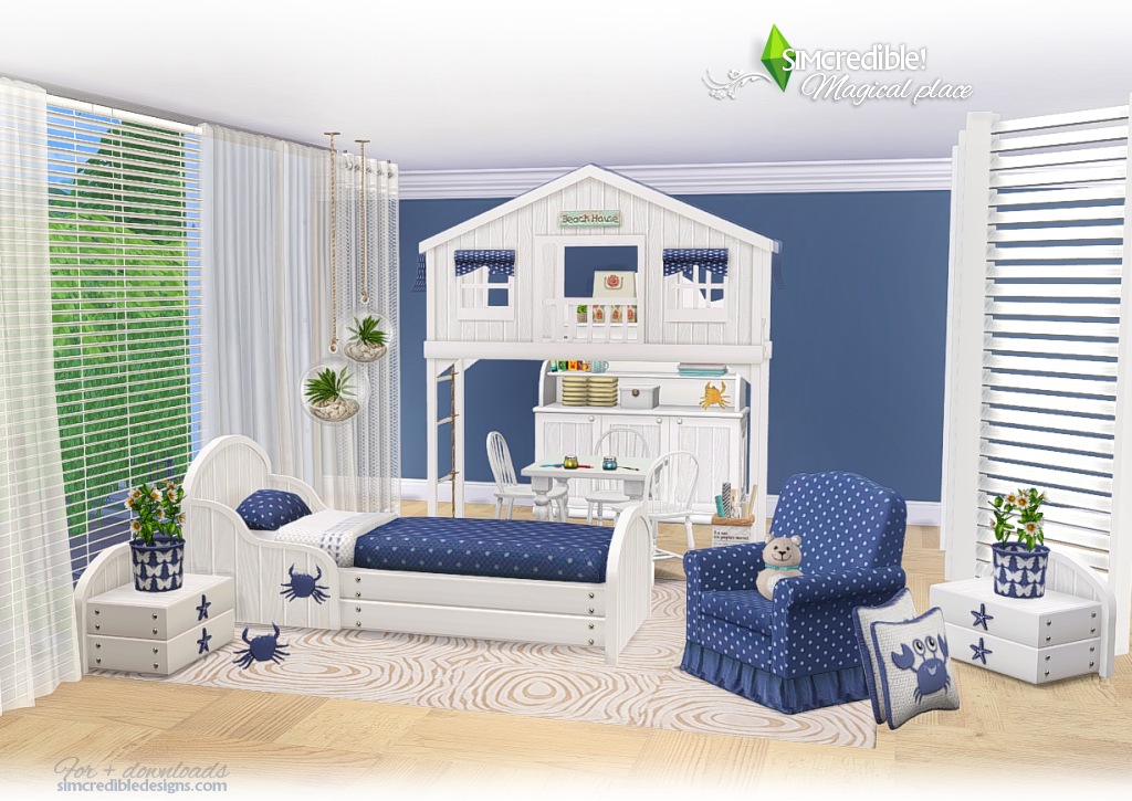 Sims 4 CC's The Best Toddler Rooms by SIMcredible!