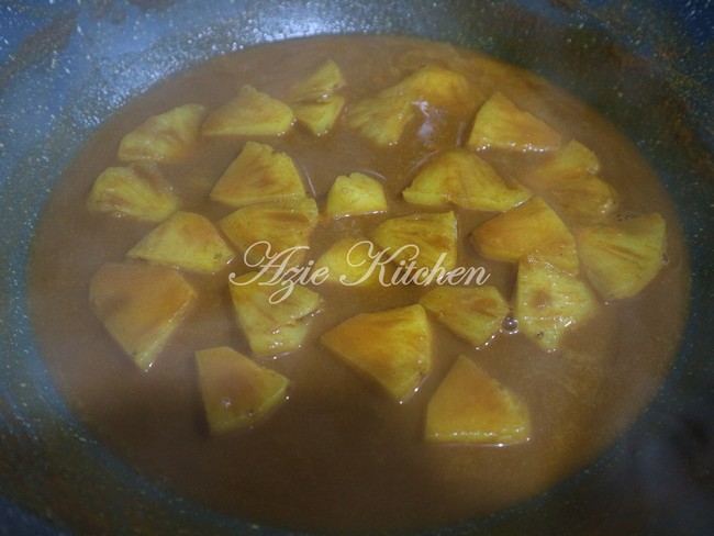 Gulai Udang Nenas Tumis Darat Azie Kitchen
