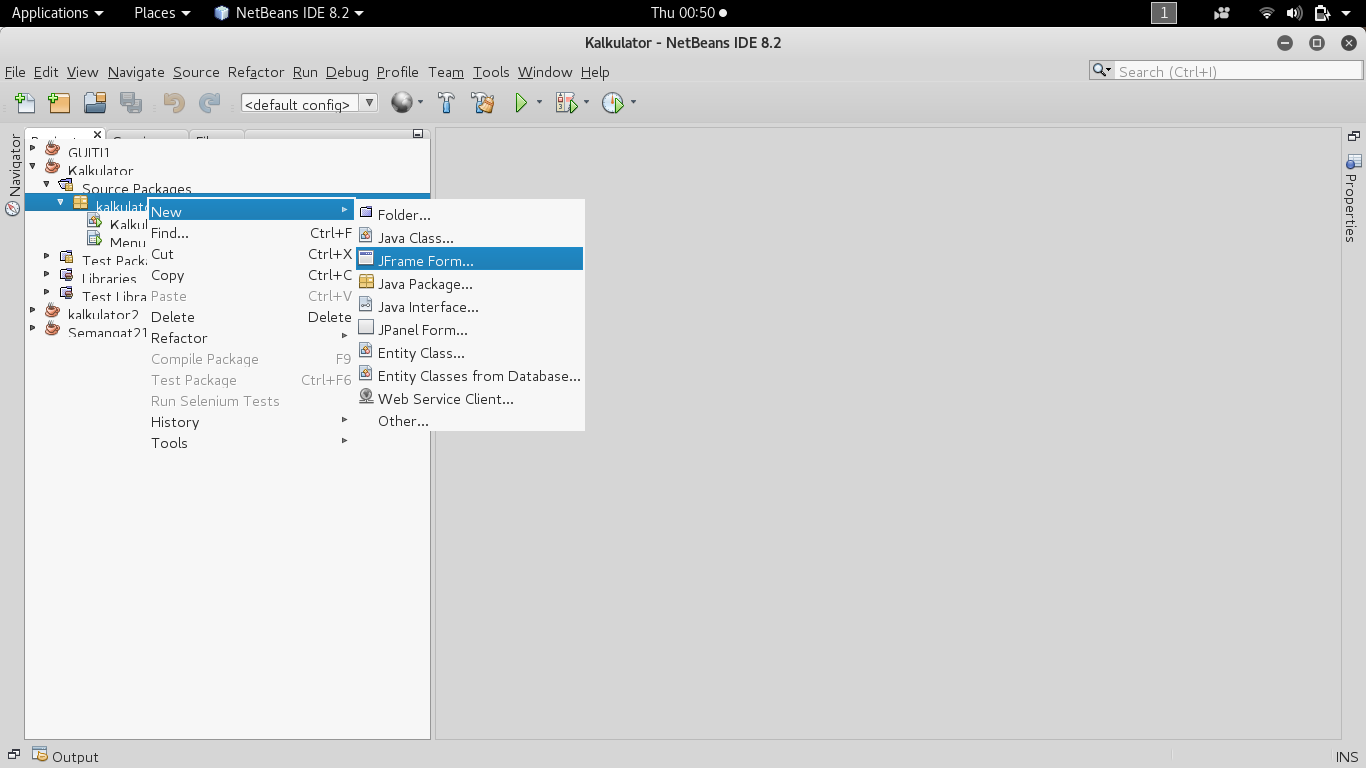 tutorial java membuat aplikasi kalkulator