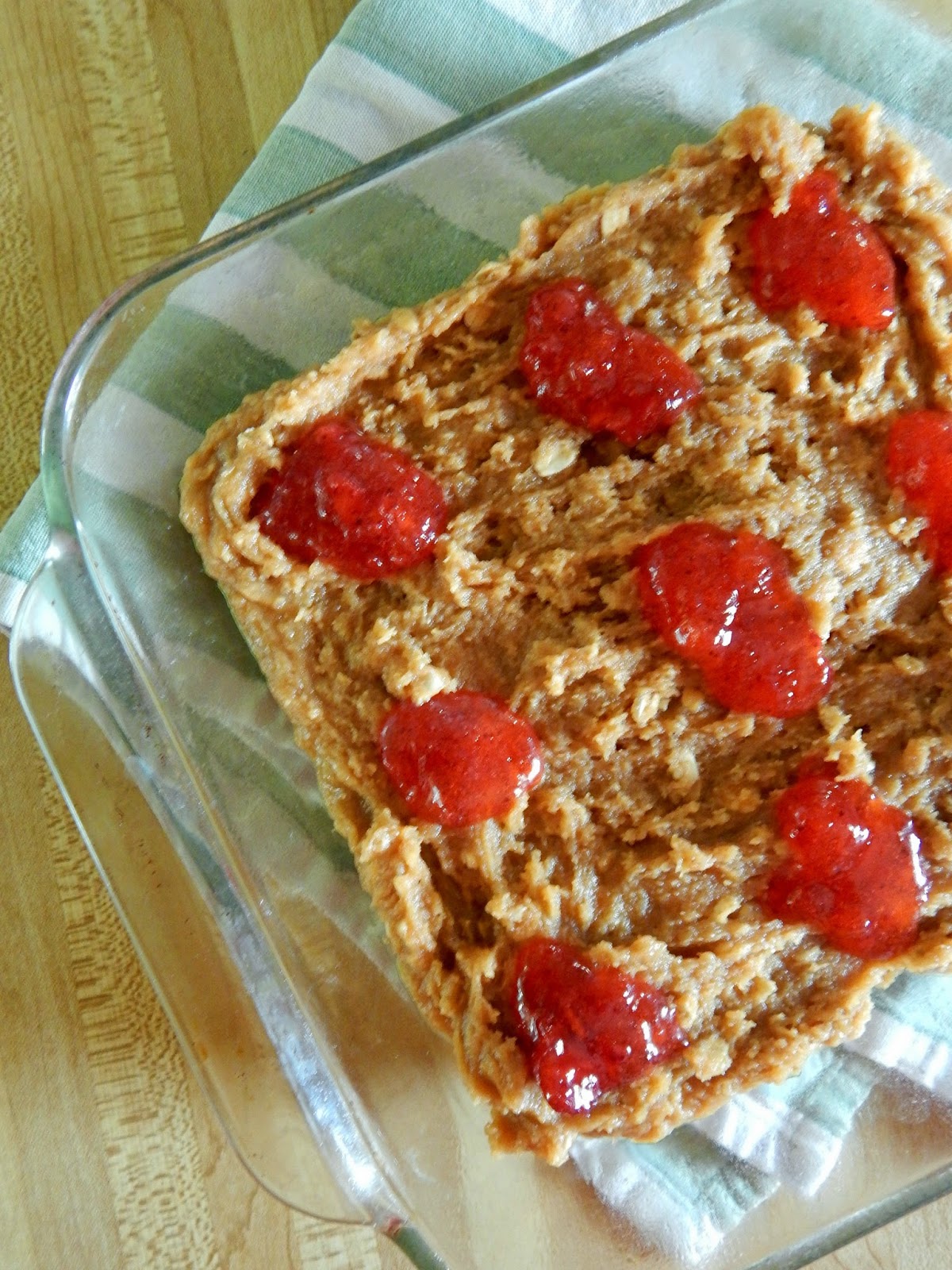 Peanut Butter & Jam Oatmeal Bars Ally's Sweet & Savory Eats
