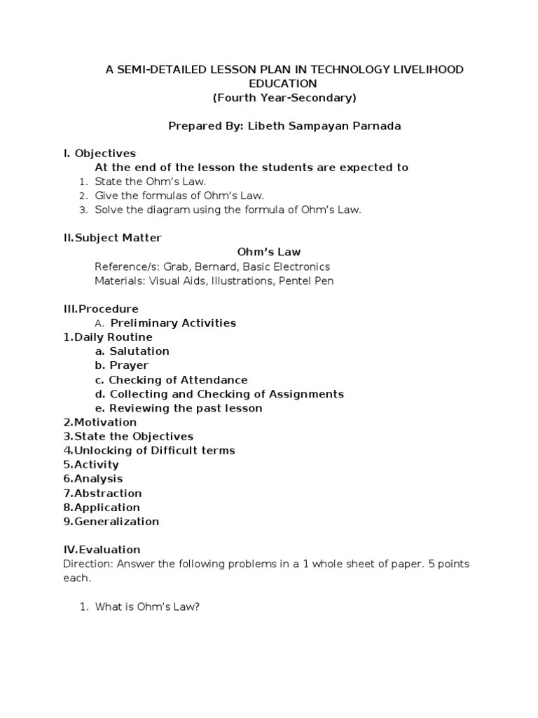 semi Detailed Lesson Plan In Science Philippin News Collections semi Detailed Lesson Plan In Science Philippin News Collections