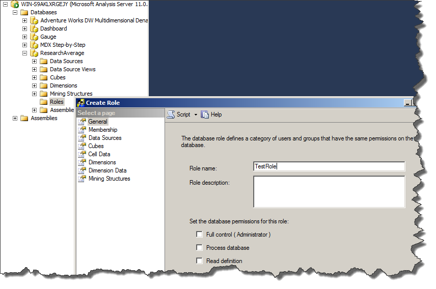 BI Future Blog SSAS Set up simple security in Analysis services