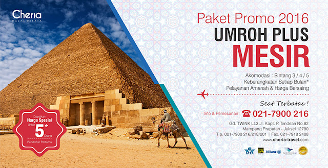 Paket Promo Umroh Plus Mesir 2016