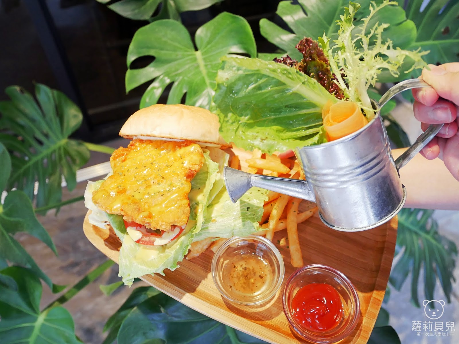 植人 planter brunch 板橋早午餐 光正街早午餐 bee雞肉堡 植人飽卡卡食記心得圖文創作WalkerLand窩客島