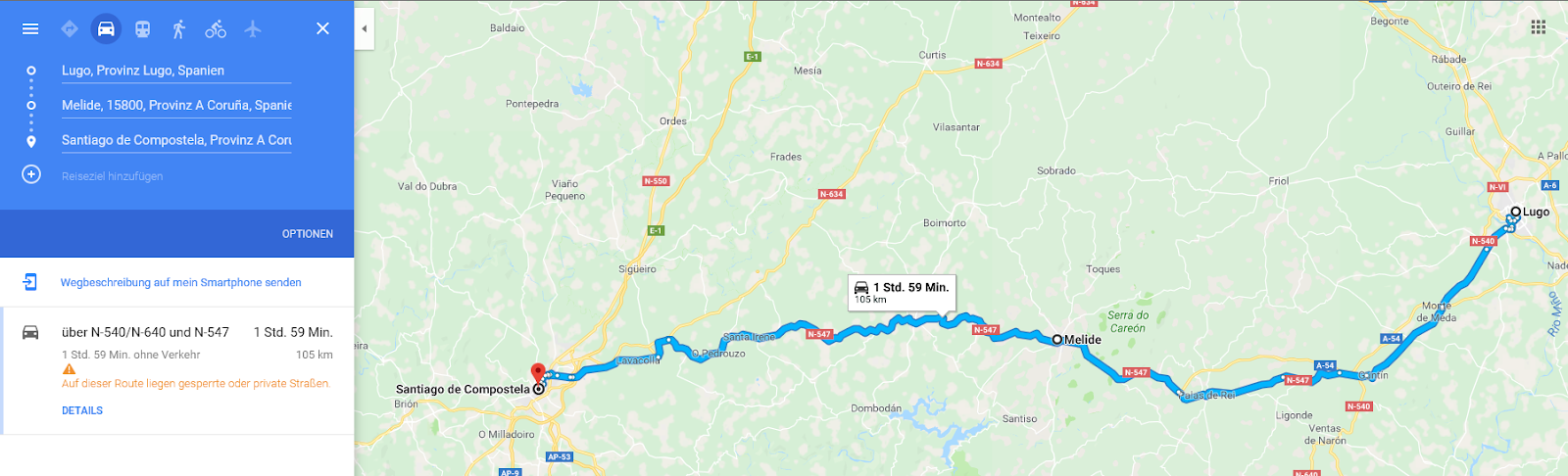 12 Tag Lugo Santiago De Compostella 120 Km