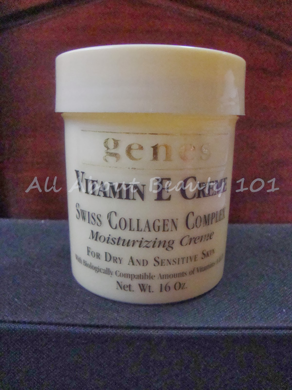 Genes Vitamin E and Collagen Creme All About Beauty 101