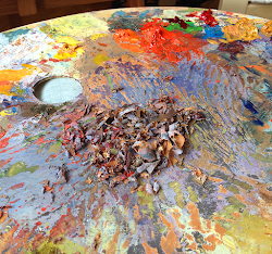 cleaning oil palette clean situmorang zarina dirty knife surface