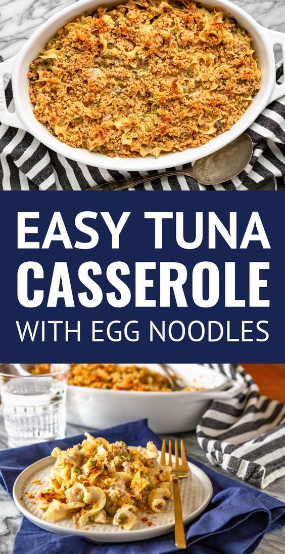 Easy Tuna Casserole With Egg Noodles | Oasis Kitchen