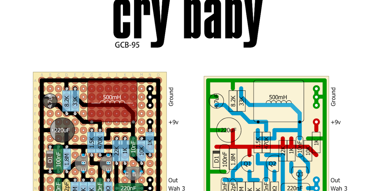Perf and PCB Effects Layouts: Dunlop GCB-95 Cry Baby