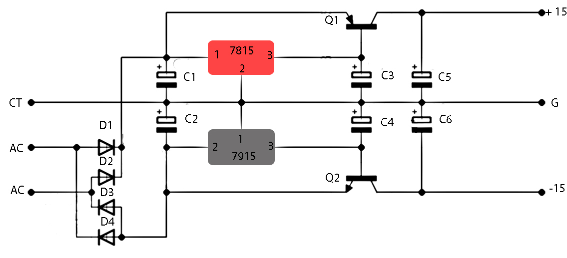 15-Volt Stabilizer circuit - Electronic Circuit