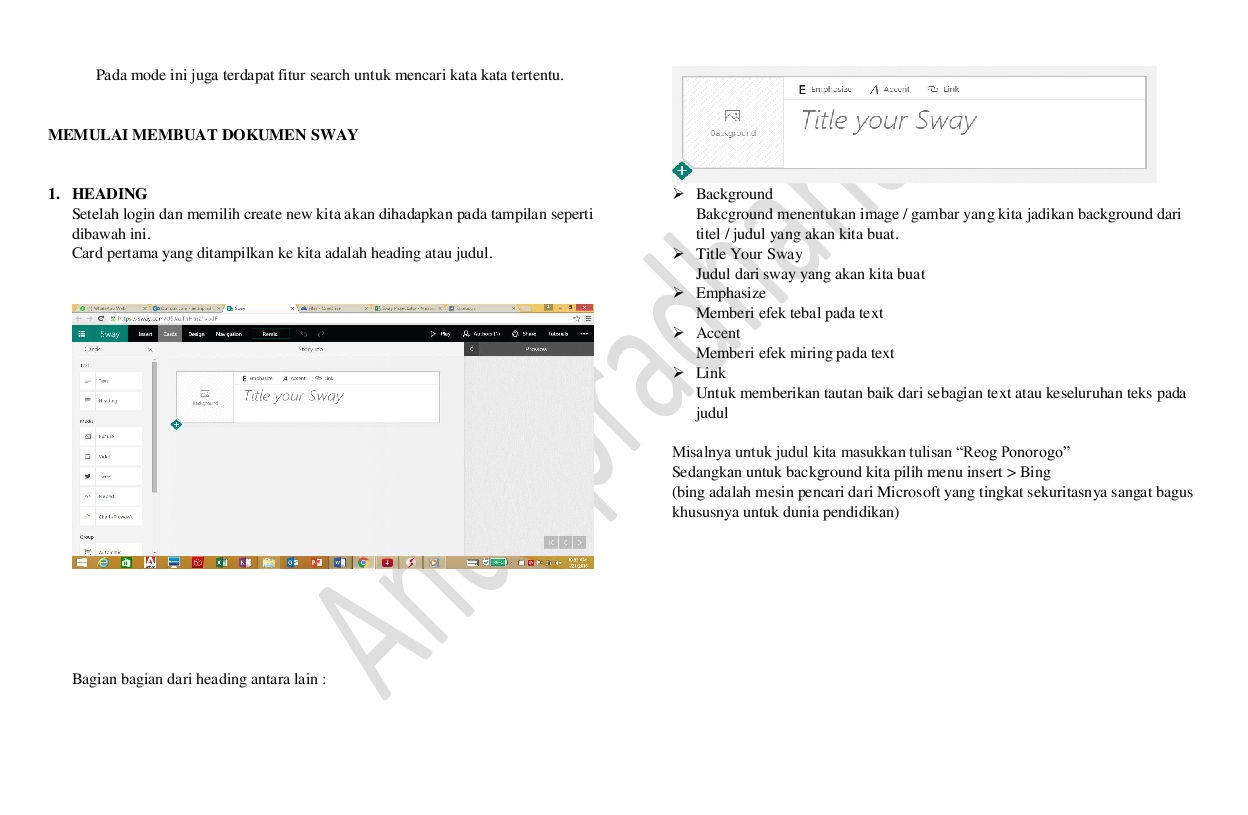 SAMISANOV Tutorial SWAY (Bahasa Indonesia) dari Pak Andri yang baik hati
