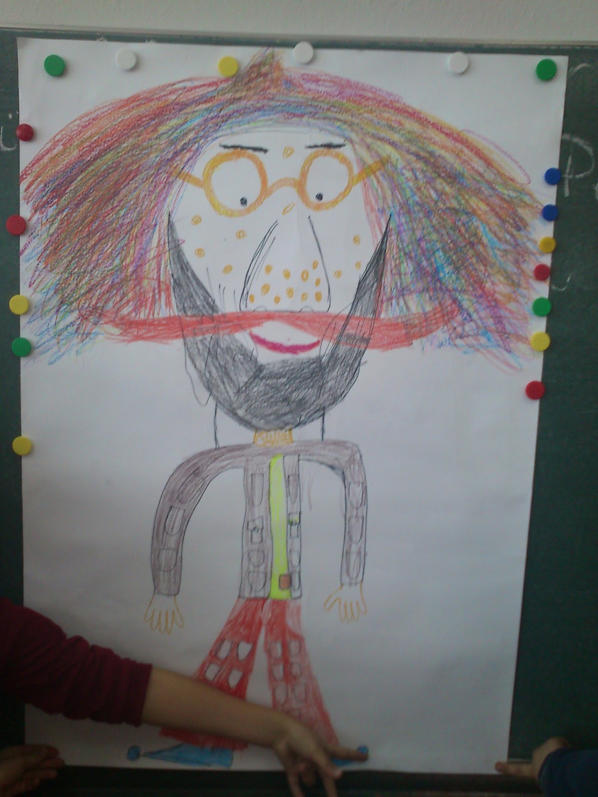 Pokoloruj Postać Pana Kleksa Zgodnie Z Informacjami Zapisanymi W Tabeli