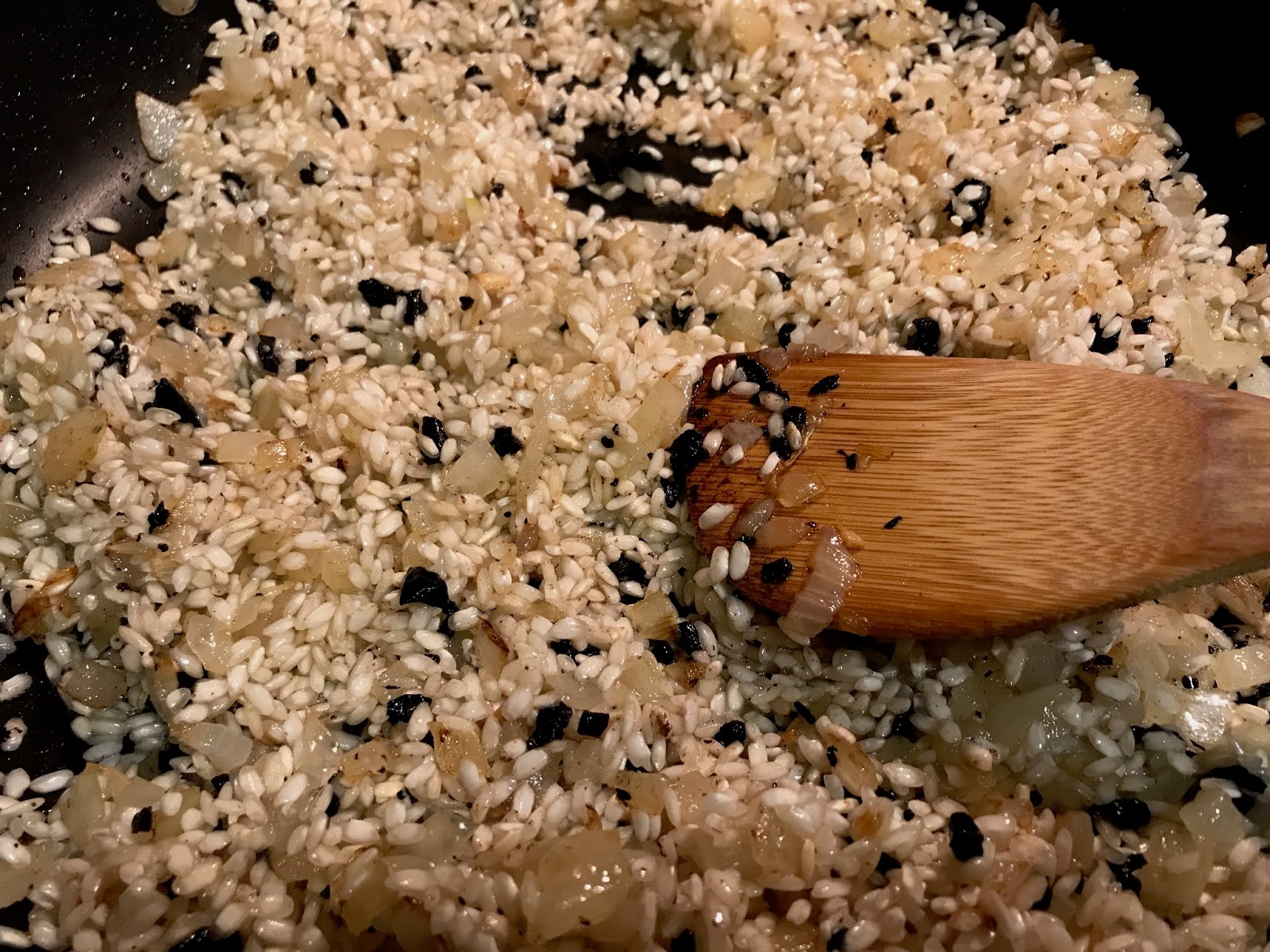 A Real Dad Makes Real Food: Black Garlic and Mushroom Risotto