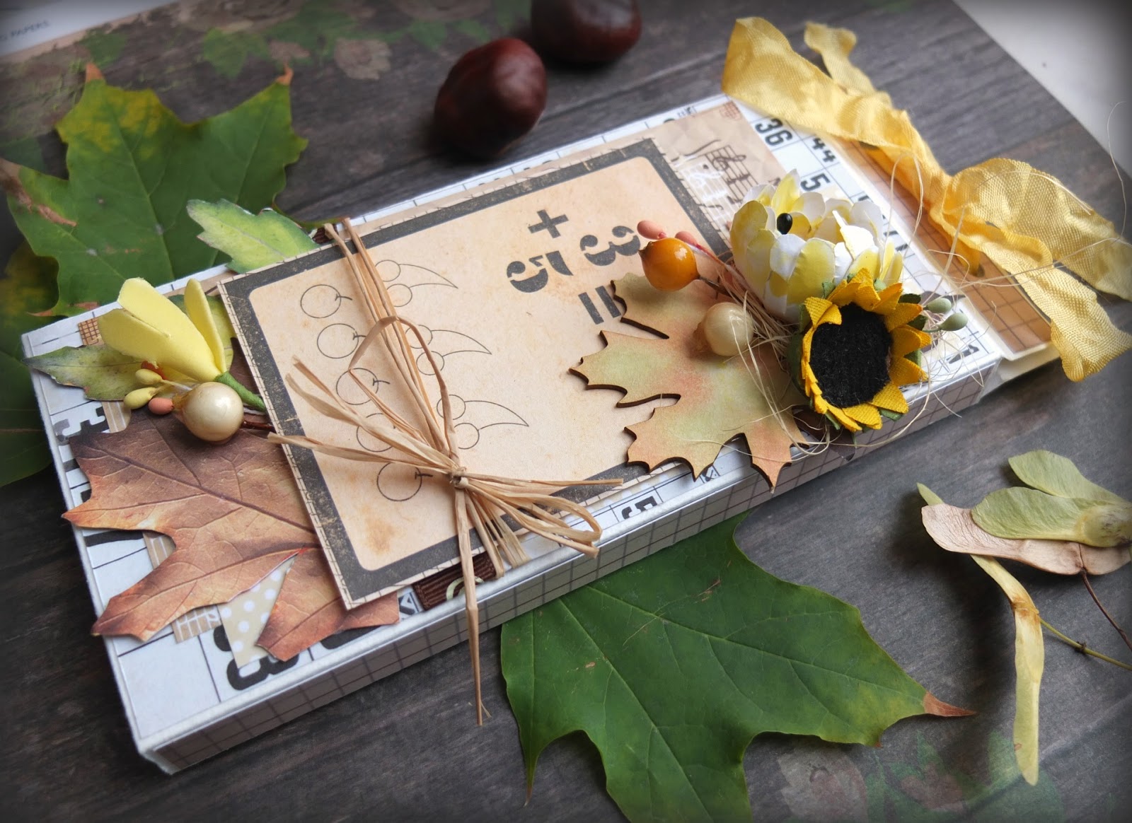 Осенние шоколадницы. Осенний Скрапбукинг. Скрапбукинг осень. Шоколадница Скрапбукинг осень