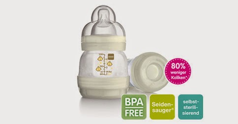  100 Tester für MAM Anti-Colic Babyflasche