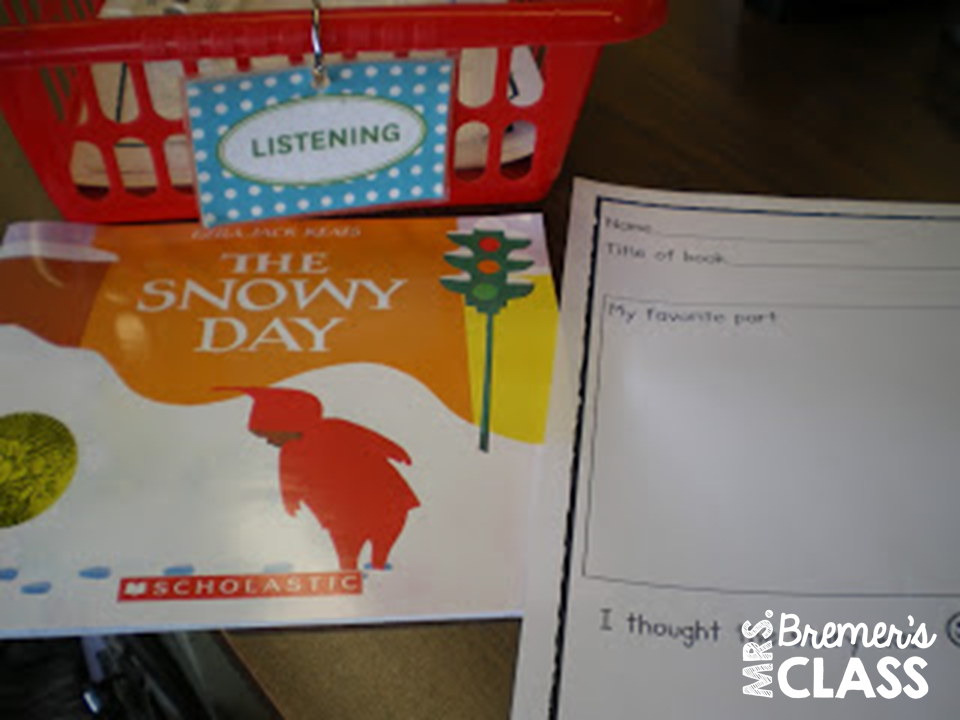 Kindergarten Literacy Center Activities | Mrs. Bremer's Class