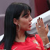 Cristiano Ronaldo's girlfriend flashes diamond-encrusted ring following rumours they are engaged as she watches him play against Morocco (Photos)