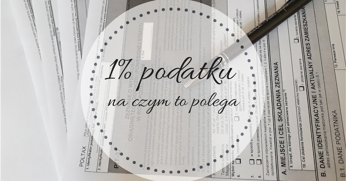 Poratunek 1 podatku na czym to polega.