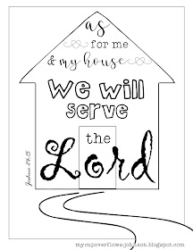 free inspirational Bible verse coloring pages Joshua 24:15