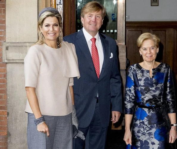 Queen Maxima wore Natan top from Fall-Winter 2019 colection. The Queen's new outfit is from Belgian fashion house Natan