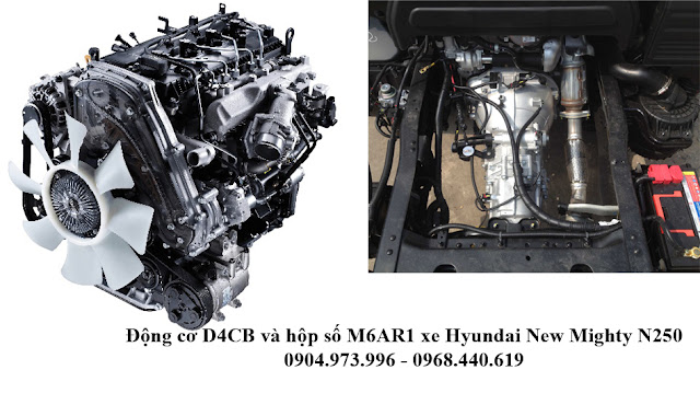 Động cơ xe Hyundai 2.5 tấn – Hyundai Thành Công N250 