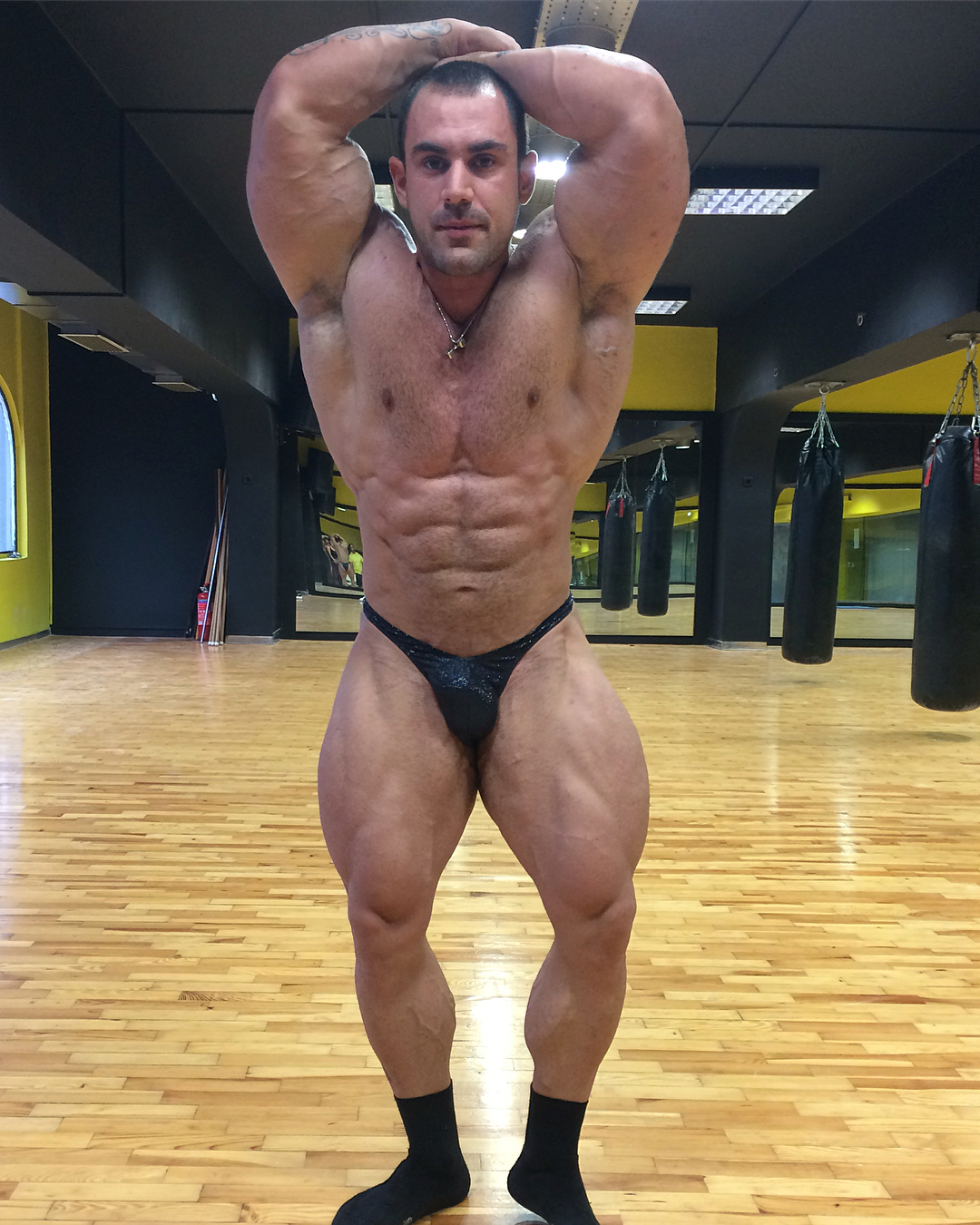 Greek bodybuilder Christos pistolas