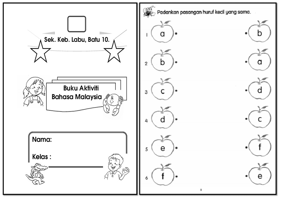 Laman Informasi Prasekolah: Buku Aktiviti Bahasa Malaysia 1