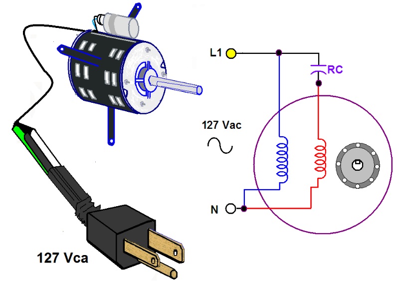 Motor De Arranque Con Capacitor De Marcha Capacitacion Manual De Ingeneria Electrica