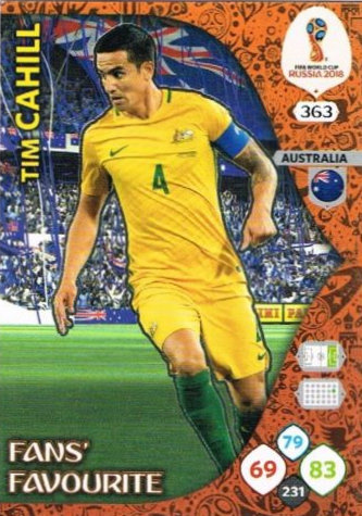 Adrenalyn XL FIFA World Cup 2018 Russia FANS FAVORITES 361-400 Panini 