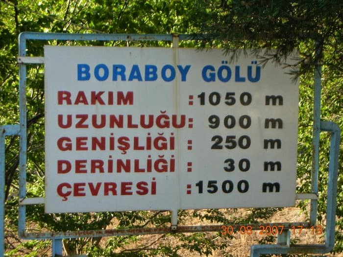 Borabay Gölü Özellikleri Borabay Gölü Özellikleri