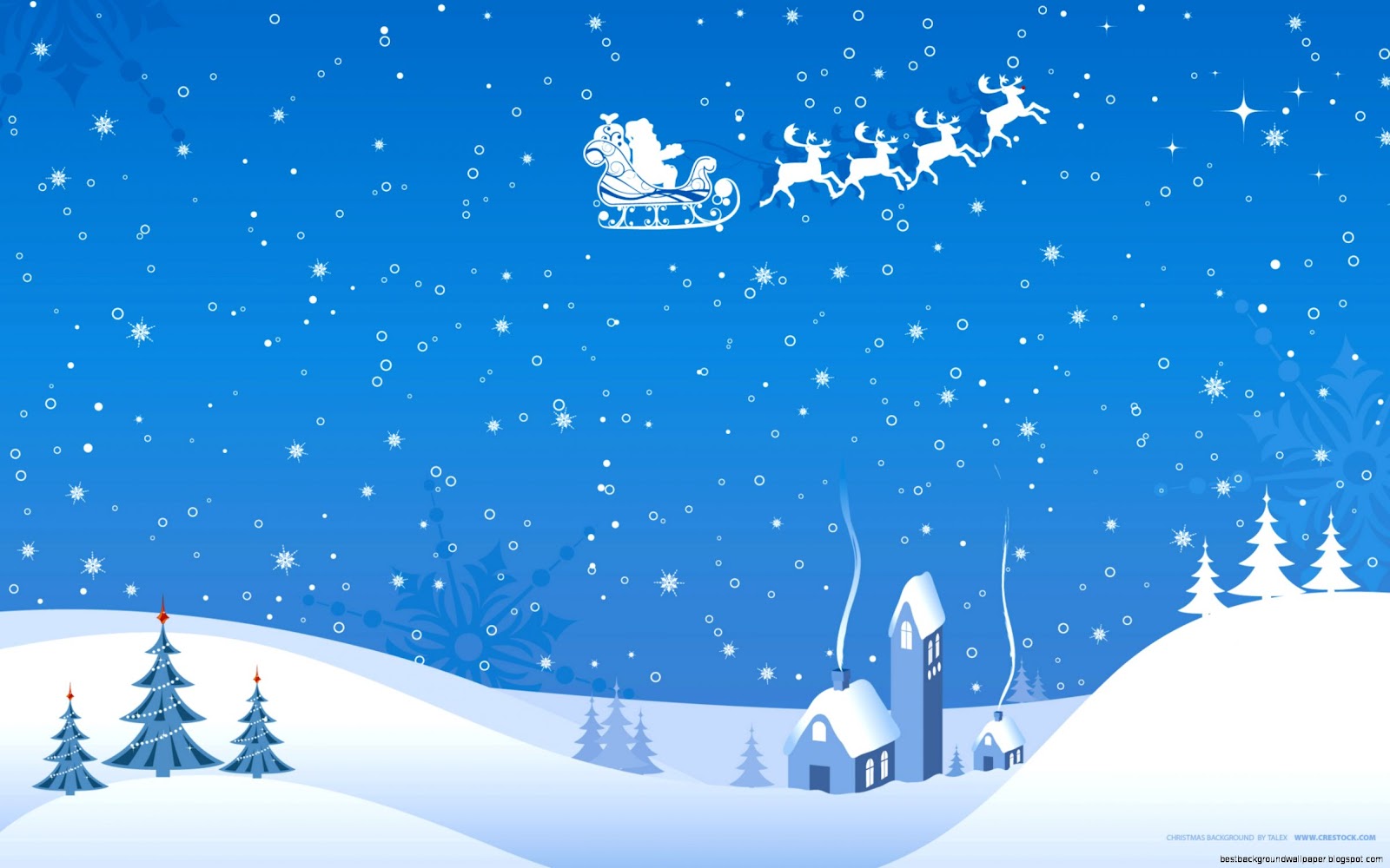 Free Christmas Scenes Desktop Wallpaper