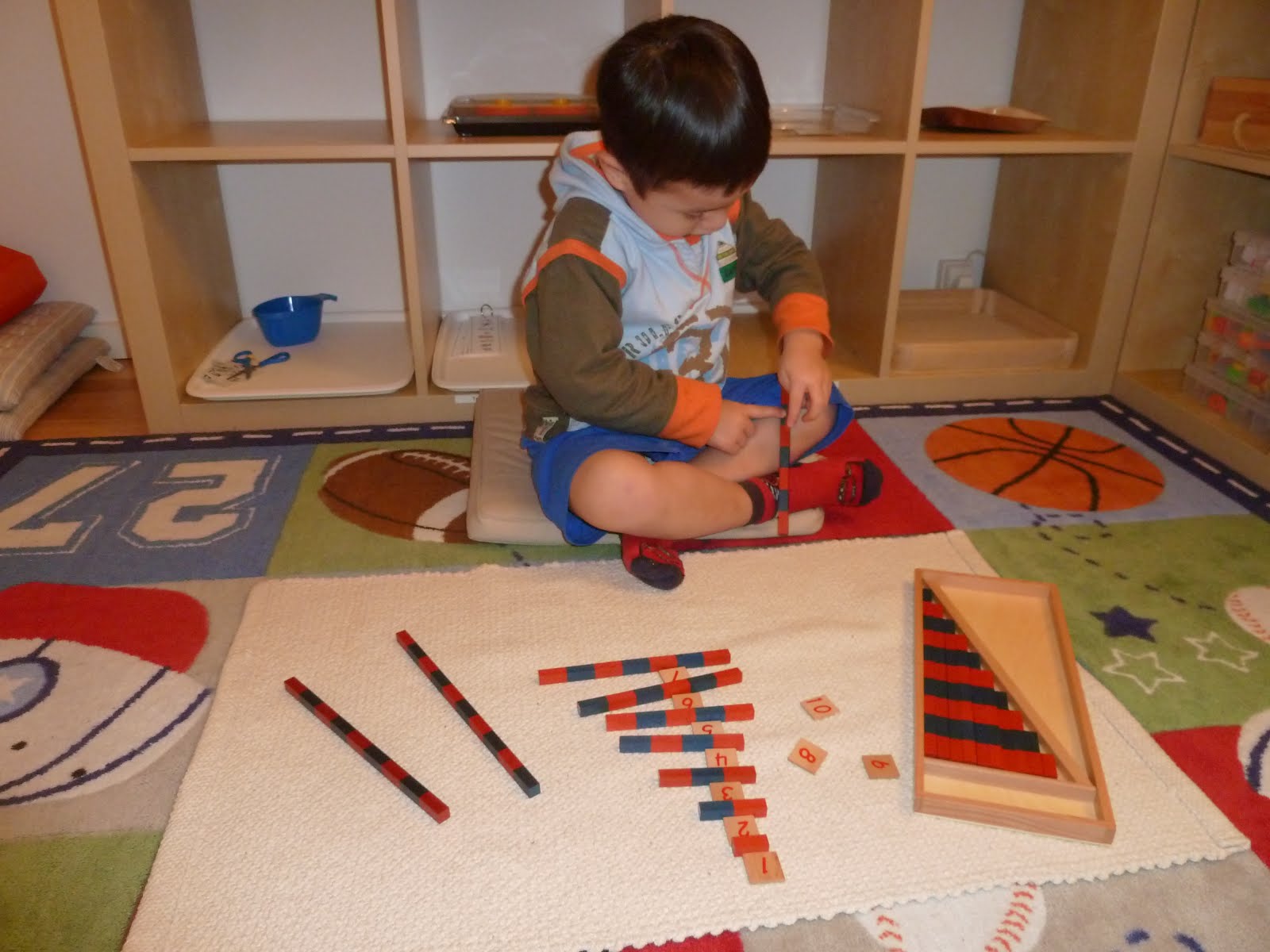 Family FECS: Montessori Activity: Matching Numerals To Number Rods