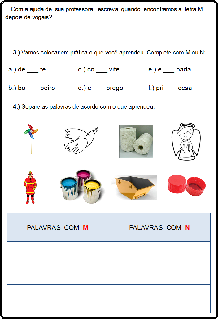 WORD: ATIVIDADES DE ORTOGRAFIA PARA O ENSINO FUNDAMENTAL